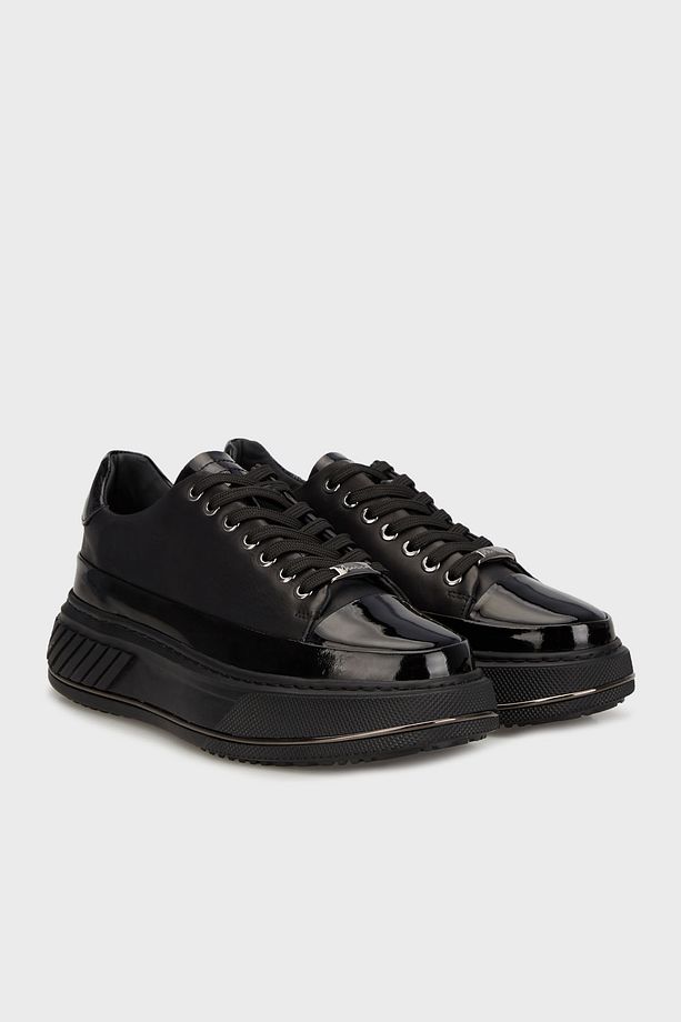Hakiki Deri Bağcıklı Kalın Tabanlı Sneaker Ayakkabı Erkek AYAKKABI 15220199S2 - 2