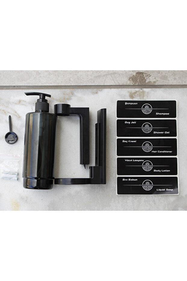 Refillable Plastic Pet Empty Bottle with Lock Key Empty Pump 400ml - 1