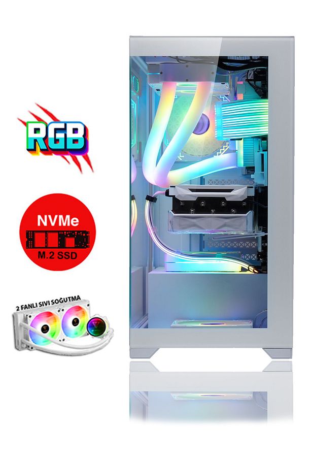 Scorpion X70 Ryzen 7 5700X 32GB DDR4 RAM 1TB NVMe M.2 SSD RTX4060 8GB Oyuncu Masaüstü Bilgisayar - 4