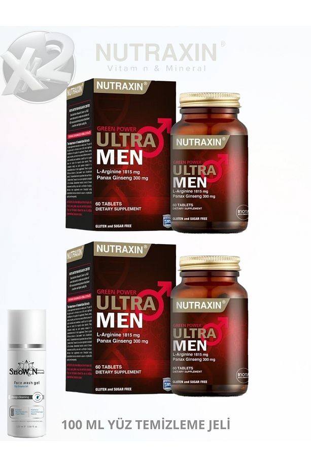 Ultra Men Erkeklere Özel Destek 60 Tablet Green Power Ultra Men L-Arginine (2 ADET) - 1