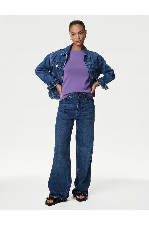 Regular Fit Yuvarlak Yaka Örme Bluz - 2