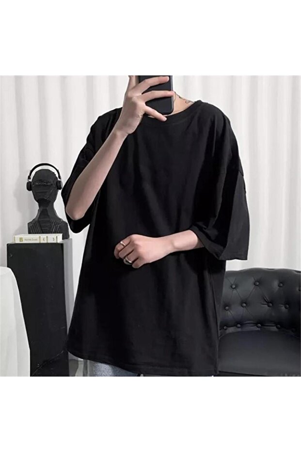 Oversize Plain Black T-Shirt