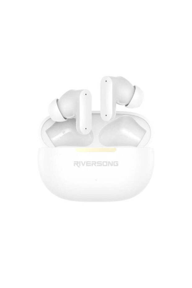 Utopia H7 Advanced Active Noise Cancellation Earbuds, 30Hrs Playtime, 4 Microphones, White
