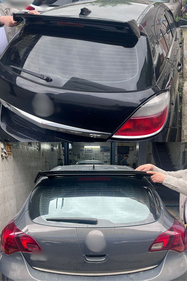 Üniversal Hatchback Spoiler BOYASIZ Astra-Corsa-Clio-i20-308-Fiesta-A3 Bagaj Üstü Spoiler-Spoyler - 7