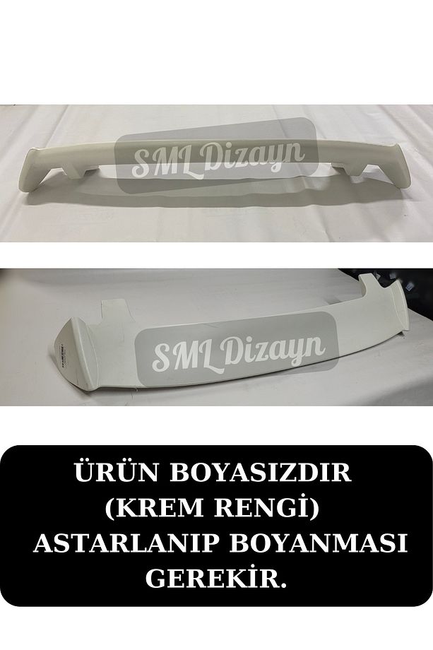 Üniversal Hatchback Spoiler BOYASIZ Astra-Corsa-Clio-i20-308-Fiesta-A3 Bagaj Üstü Spoiler-Spoyler - 2