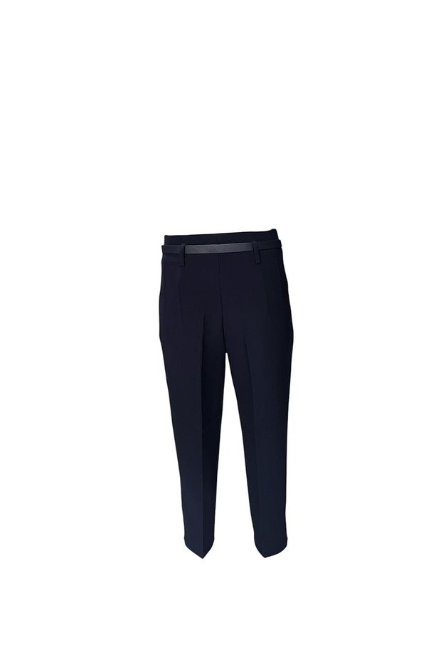 havuç model kemerli kumaş pantolon - 2