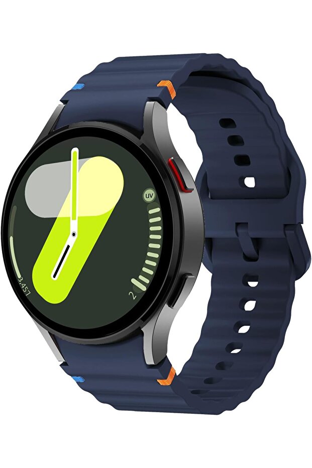 Samsung Galaxy Watch 4 5 6 7 Fe 40 40 44 Classic 42 43 46 47 mm Compatible Curved Silicone Cord