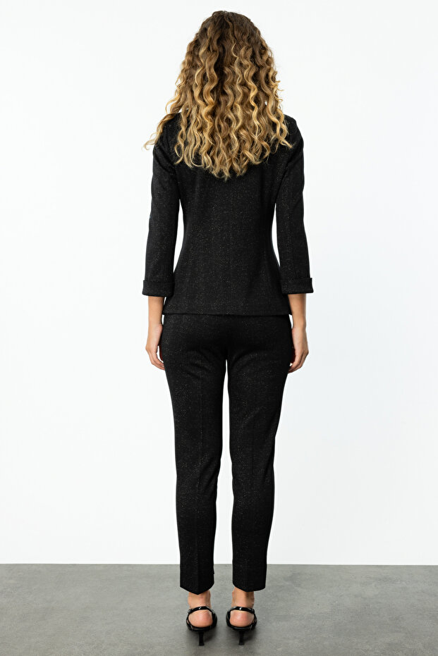 Glitter ελαστικό παντελόνι μέσης - 3