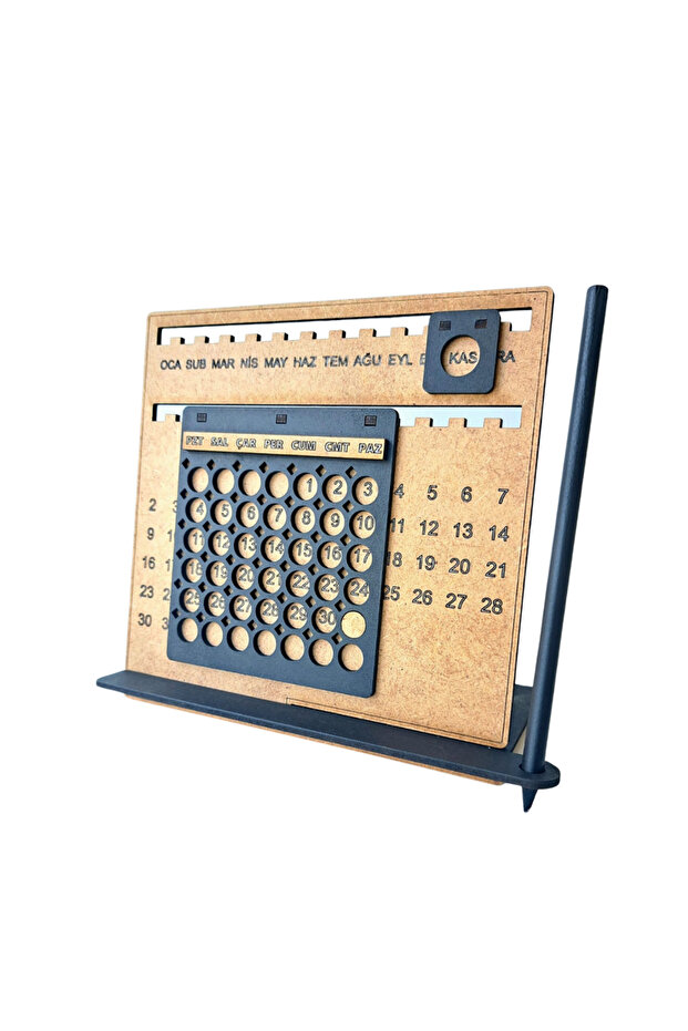 Masaüstü Ahşap Sürekli Takvim - 1