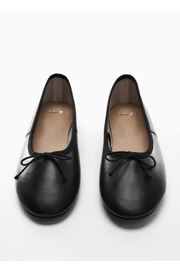 Bağ detaylı deri babet - 3