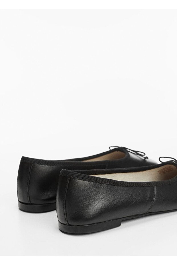 Bağ detaylı deri babet - 4