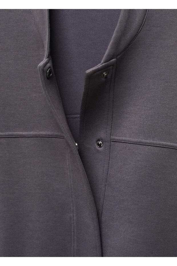 Dekoratif dikişli bomber ceket - 6