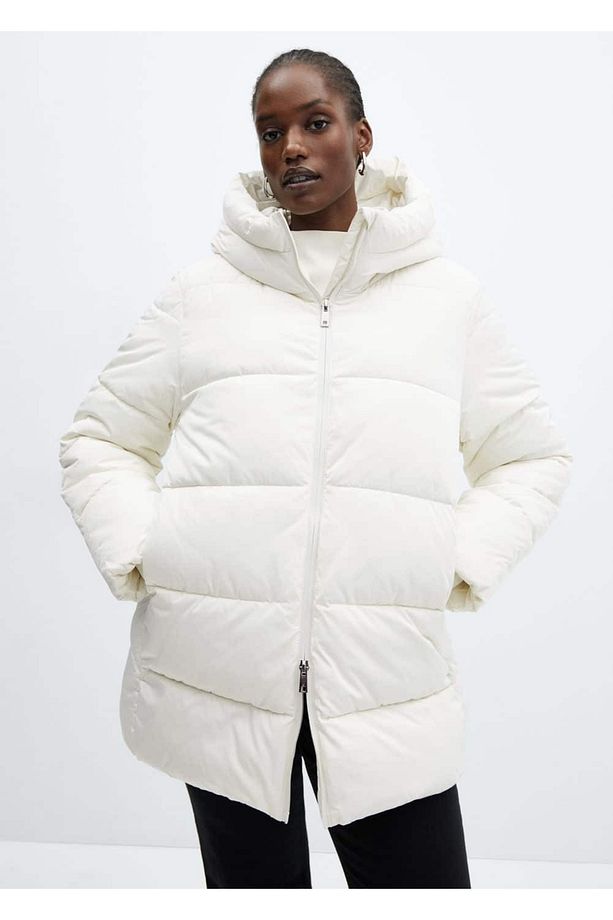 Kapüşonlu kapitone anorak - 8