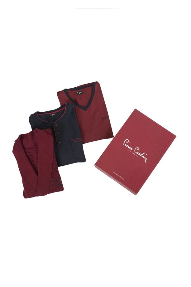 Erkek Geniş Kalıp Triko Sabahlık Ve Pijama Takımı 5 Parça Kutulu Set Wv55p.95c.25k - 4