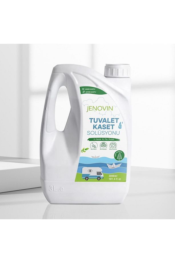 Ölçek Hediyeli - Çam Aromalı Karavan Ve Tekne Kasetli Ve Portatif Tuvalet Wc Atık Kimyasalı 3l - 8