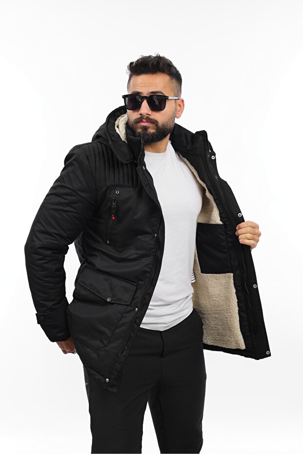 Winter Long Coat with Fur Inside - 2