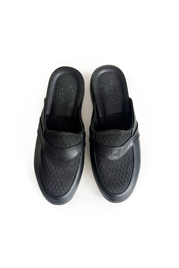 Patterned Leather Slippers - 5