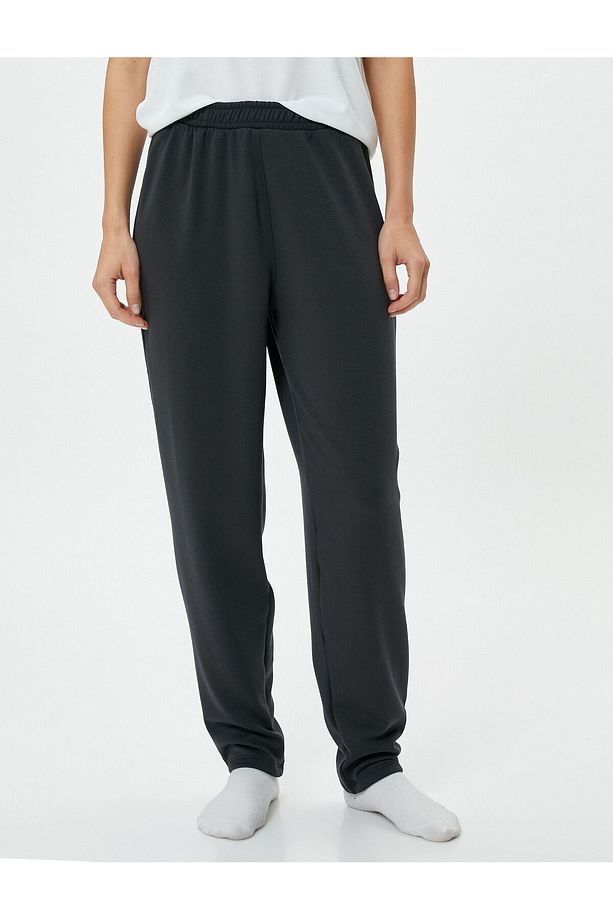 Jogger Pijama Altı Beli Lastikli - 3