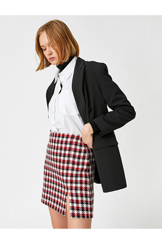Checked Mini Skirt - 1