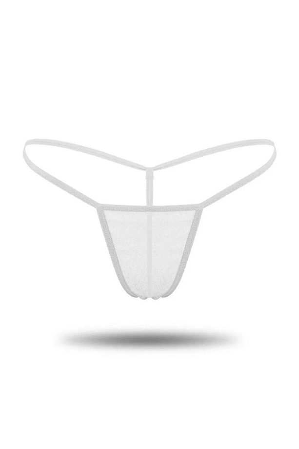 Kadın 3'lü Transparan Tül String - 2