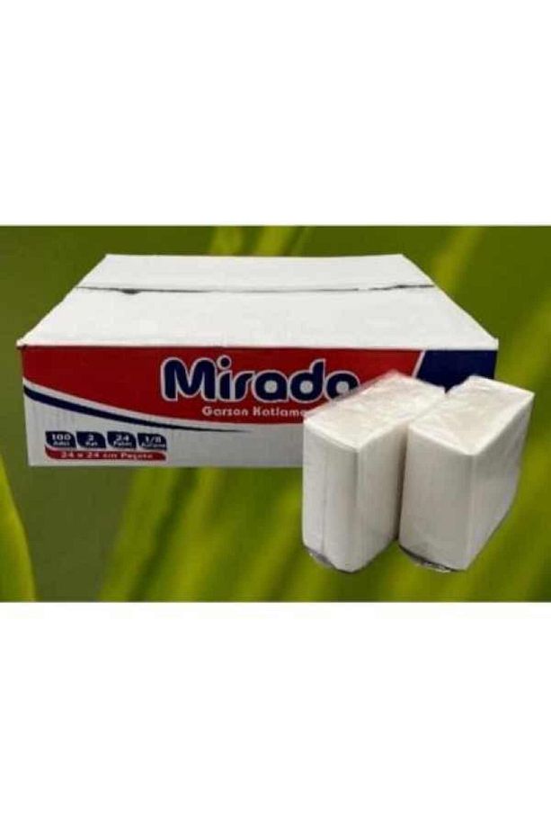 Mirada Garson Katlama Peçete 24*24 (100 ADET*12 PAKET) - 1