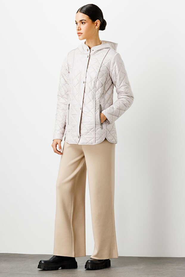 Kapitone Kapüşonlu Kaban Taş - 4