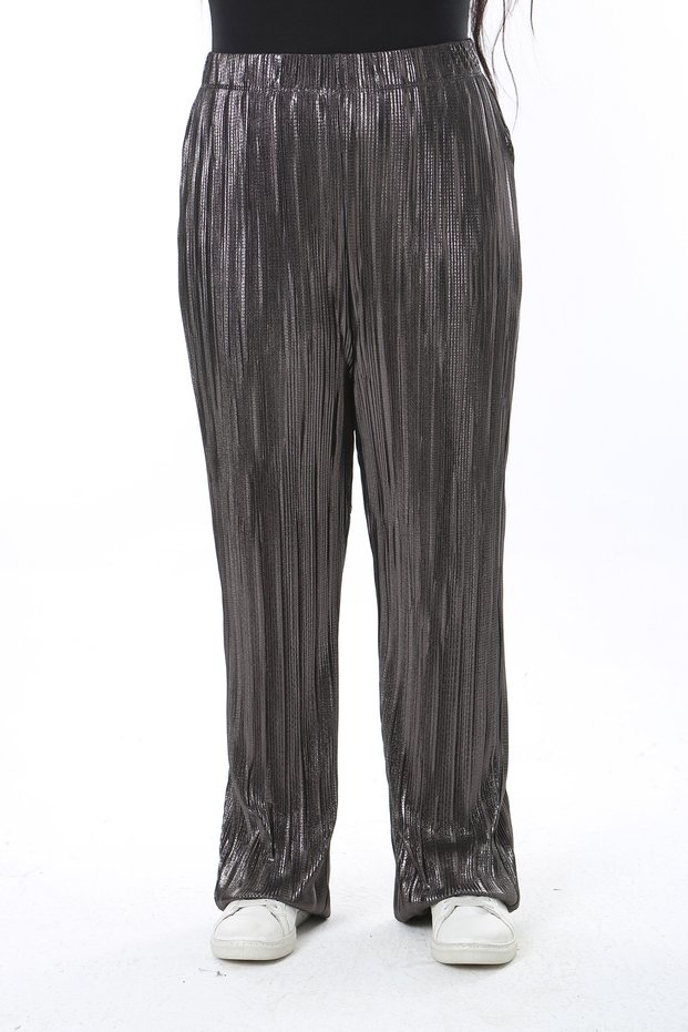 Women's Plus Size Color Lame Elastic Waist Pants 65N38552