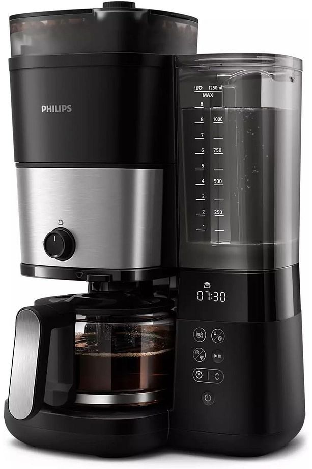 01 All-in-One Brew, Çekirdek Kahve Öğütücülü Filtre Kahve Makinesi - 1