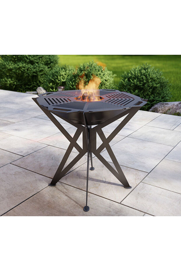 Ayaklı ızgaralı ateş çukuru - 4