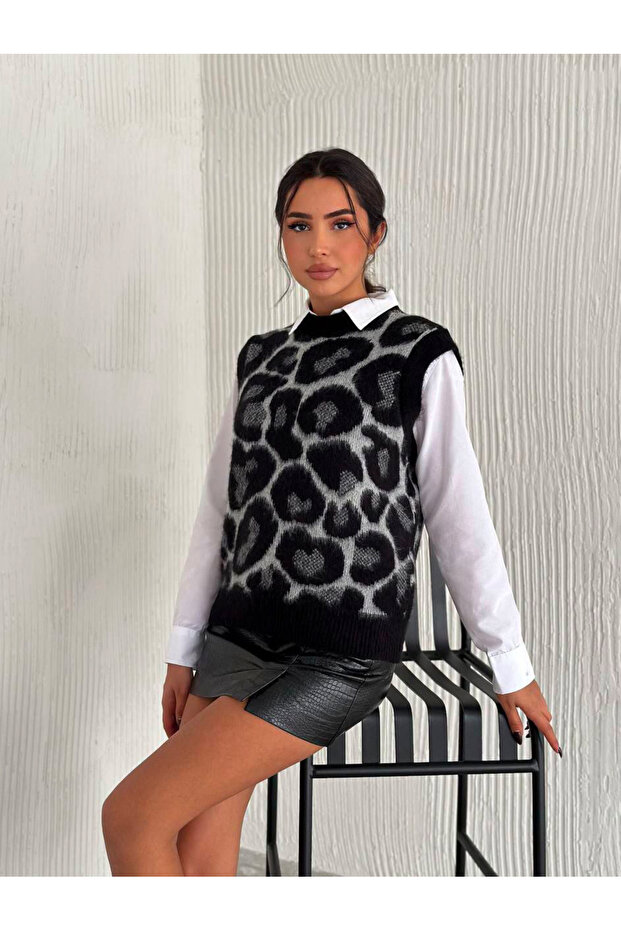 LEOPAR ŞARJONLU SÜVETER - 2