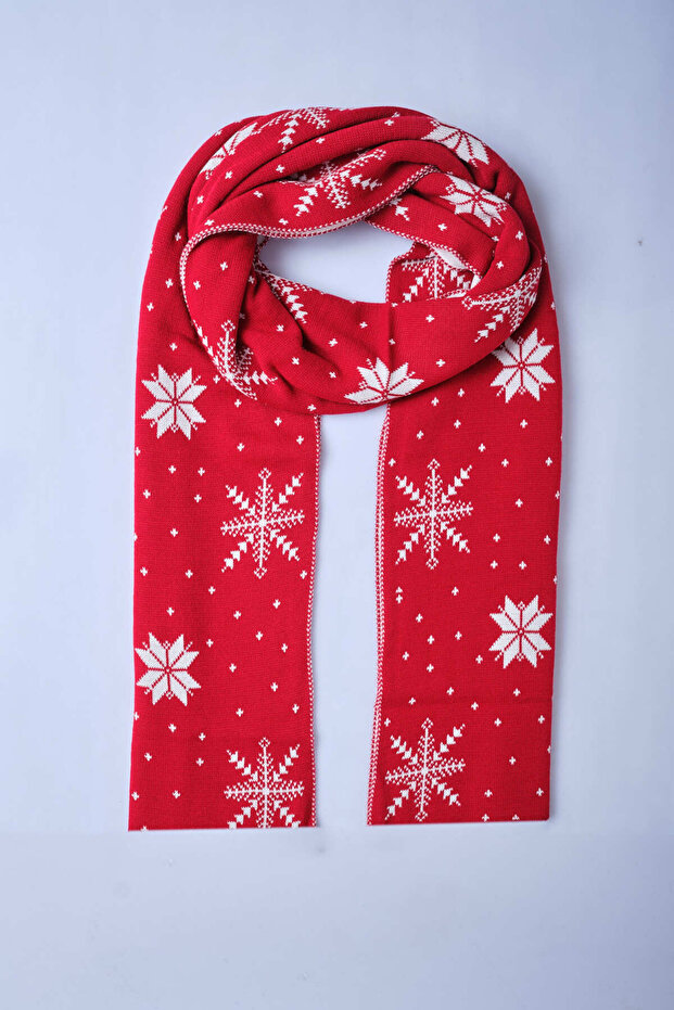 Yılbaşı Temalı Triko Atkı - 4