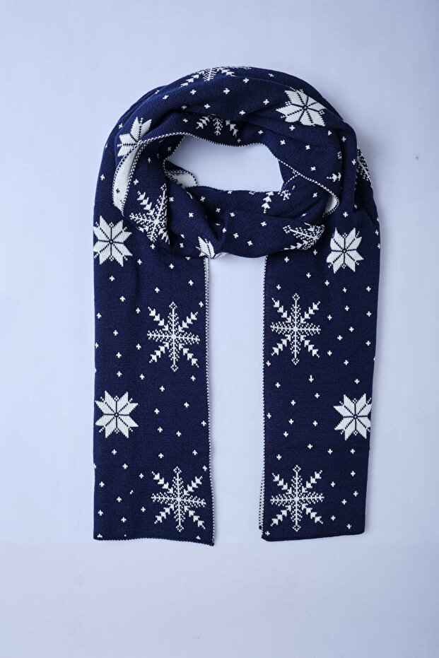 Yılbaşı Temalı Triko Atkı - 3