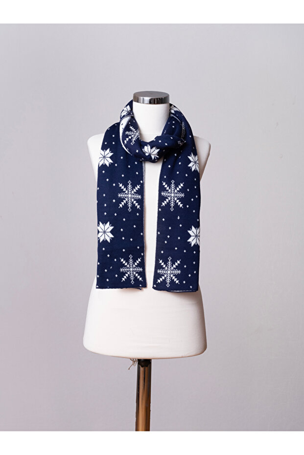 Yılbaşı Temalı Triko Atkı - 2