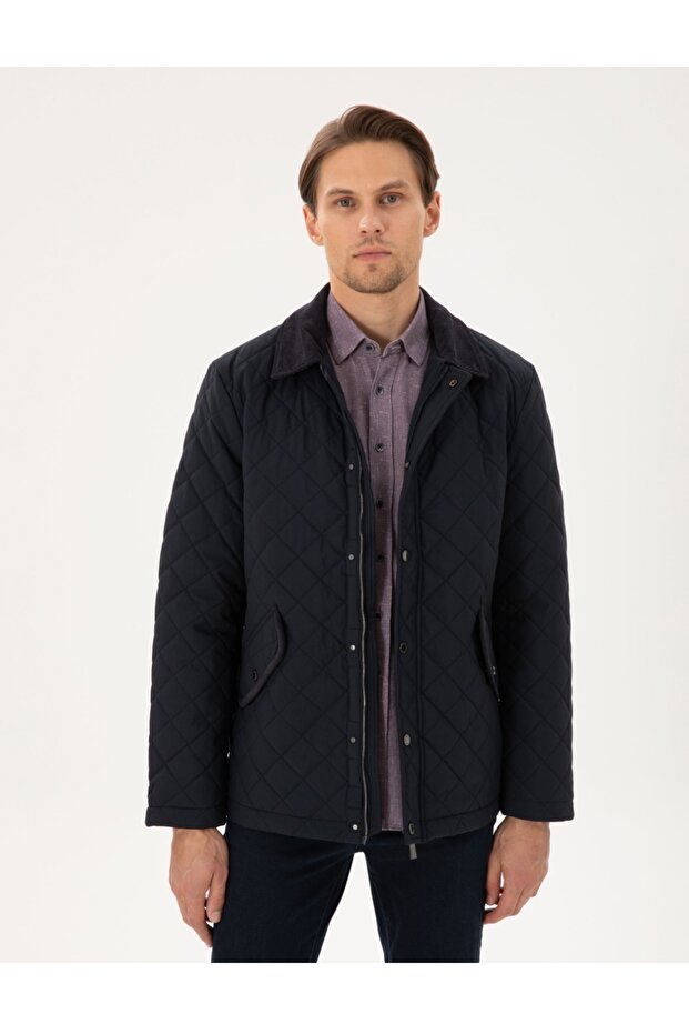 kapitone basic fit erkek mont - 3