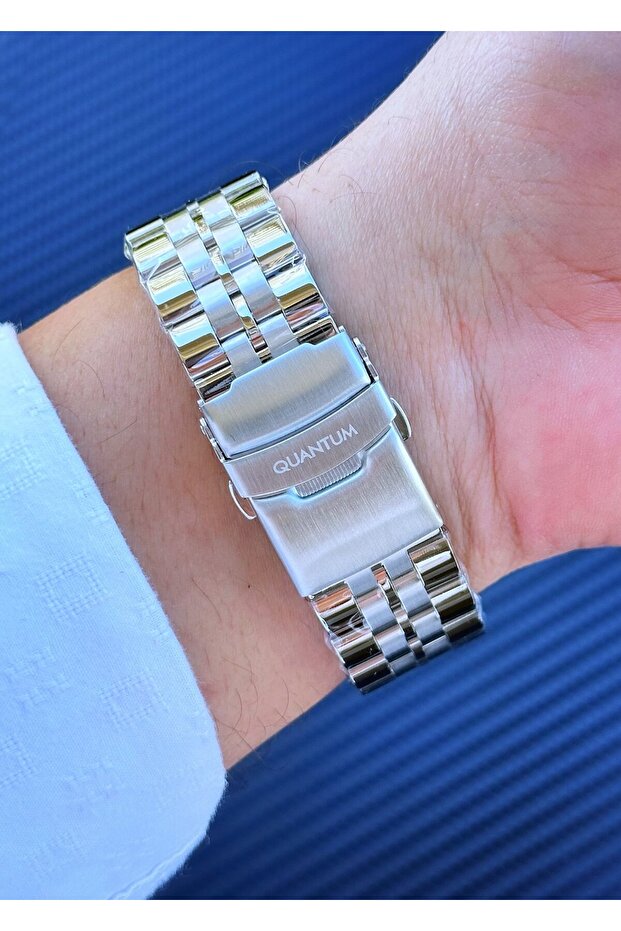 Çelik Kasa Çelik Kordon Erkek Kol Saati - 5