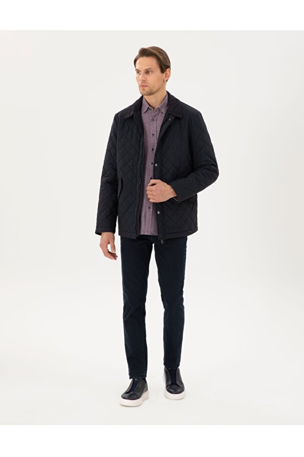 kapitone basic fit erkek mont - 4