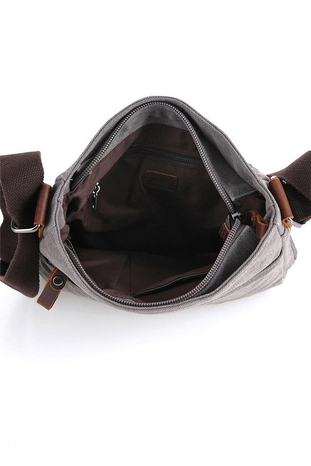 ÇÇS 31359 Kanvas Kumaş Slim Omuz Çantası 25-24-3 cm - 7
