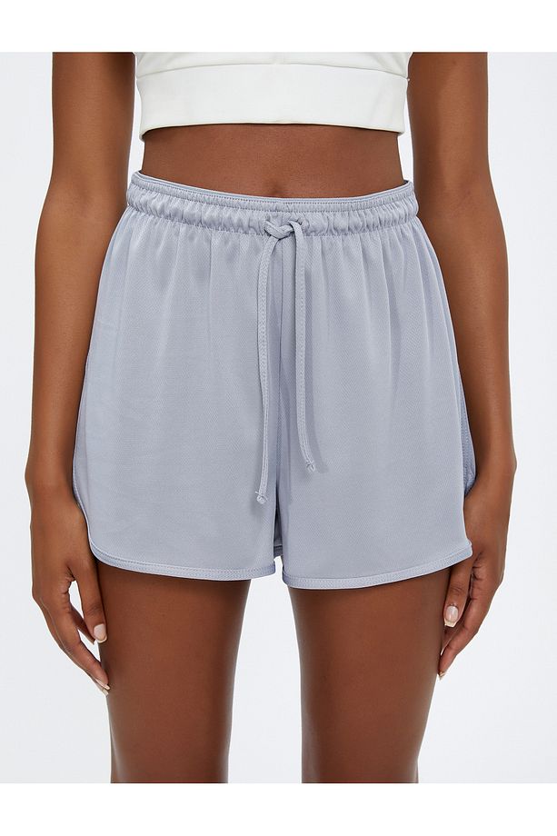 Spor Şort Beli Bağcıklı Basic - 5