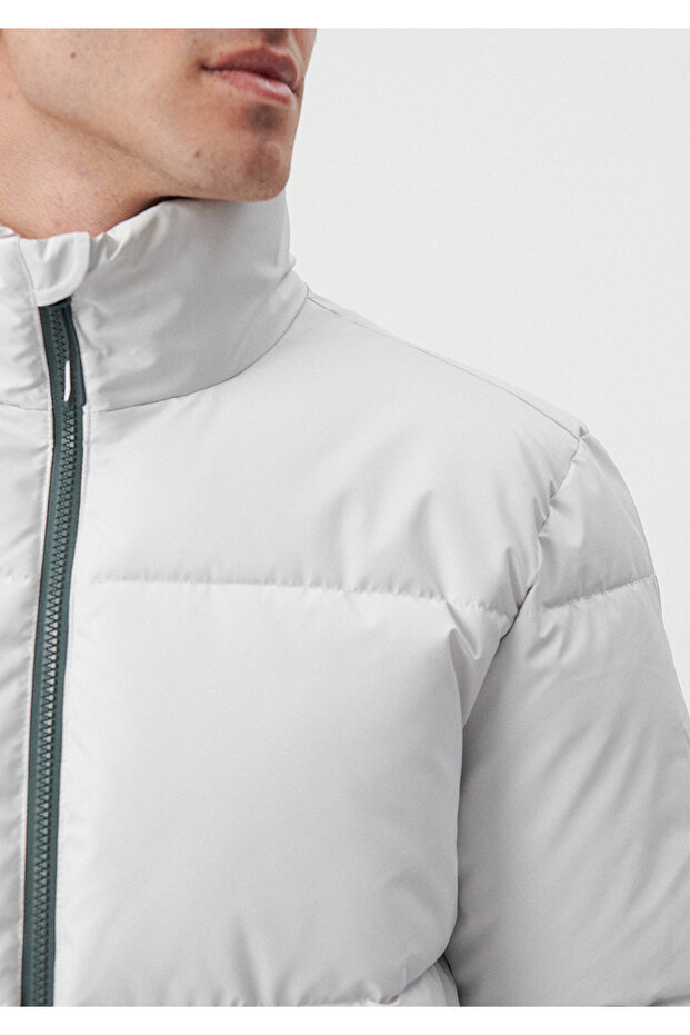 سترة منتفخة رمادية 0110189-83746 - 6