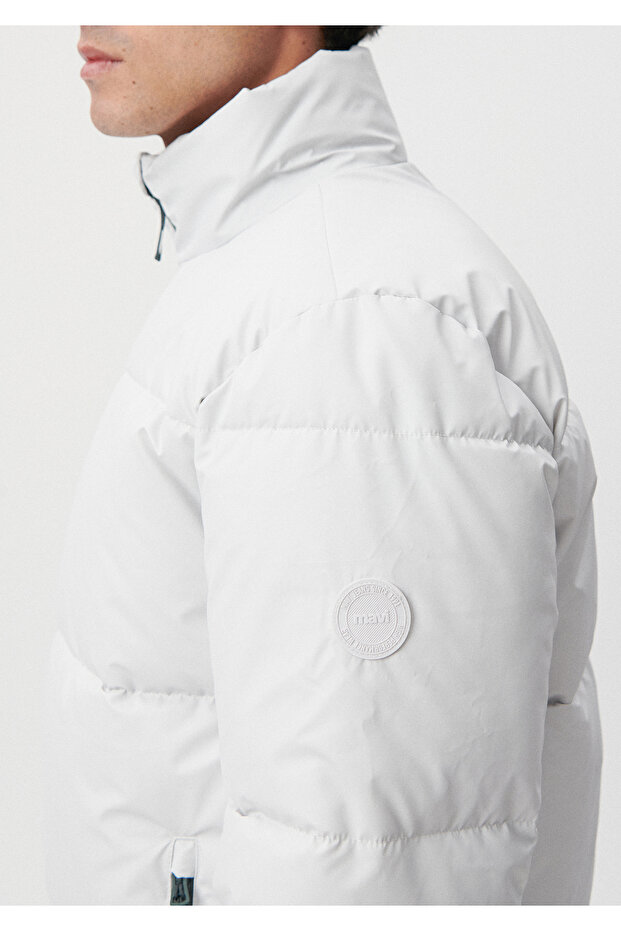 سترة منتفخة رمادية 0110189-83746 - 5