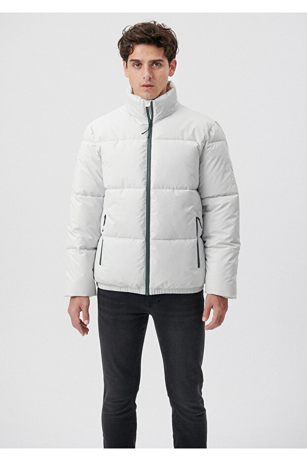 سترة منتفخة رمادية 0110189-83746 - 2