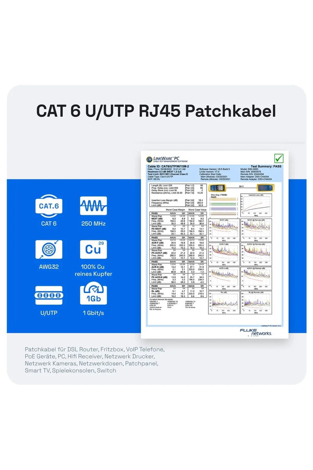 Volition Cat6 UTP Patch Kablosu 3 Metre Mavi - 4
