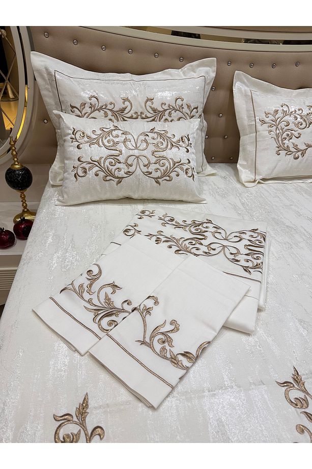 MARAŞ İŞİ SİM SIRMA YATAK ÖRTÜSÜ SET - 1