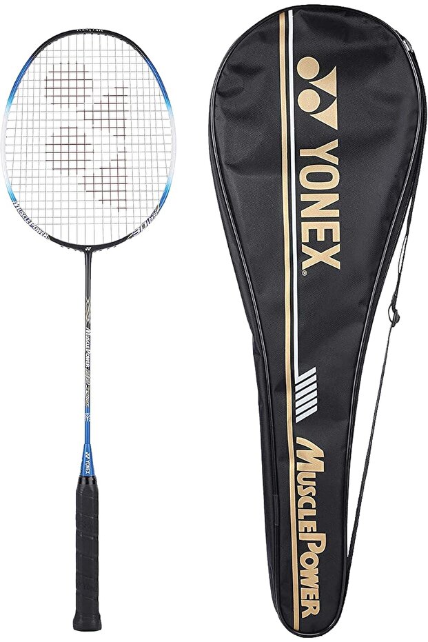 Muscle Power 22lt Badminton Racket | Carbon Graphite | 83g | Max Tension 30lbs | Full Cover