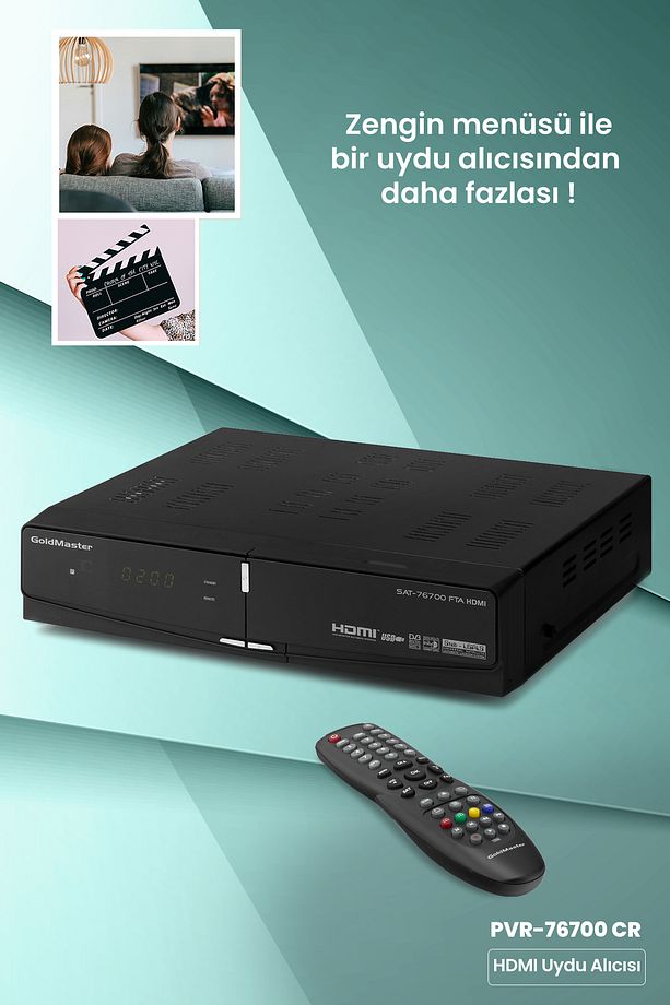 Sat-76700 Hdmı Çıkışlı Tüplü Tv Uyumlu Scart Dijital Uydu Alıcısı - 1