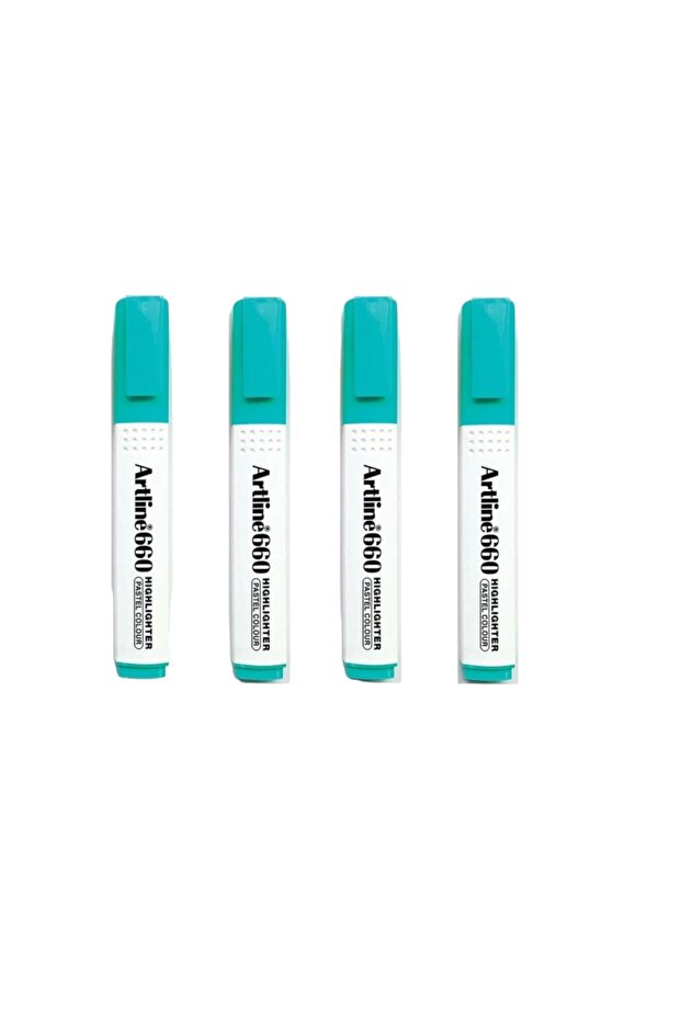 قلم تحديد ARTLINE 660، رأس مشطوف، 1.0-4.0 مم، أخضر فاتح (4 قطع)