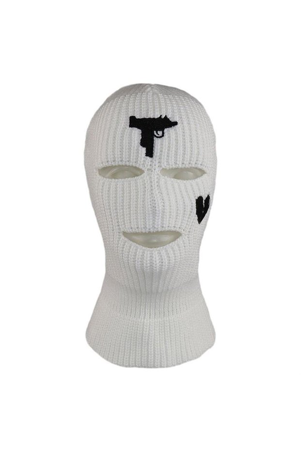 White Uzi Snow Mask