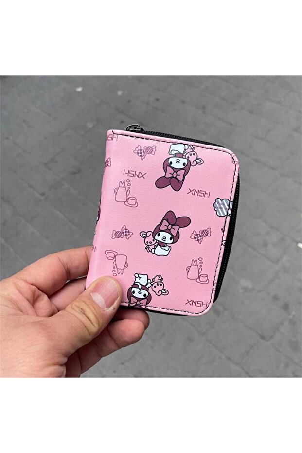 Pink Anime Fantasy Magic Melody Xnsh Collage Short Wallet