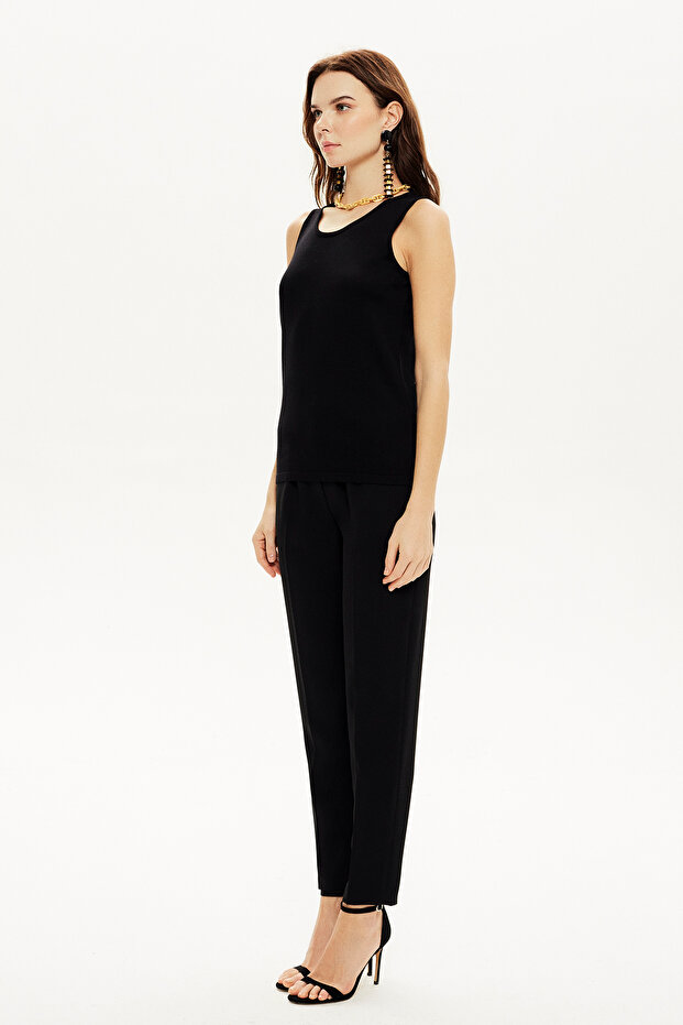 Kolsuz Triko Bluz - 2