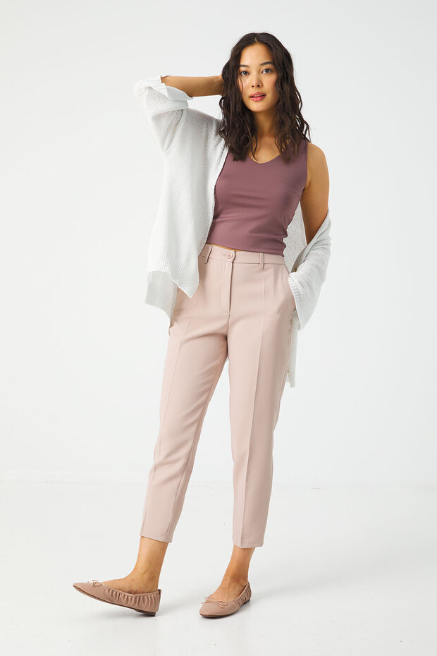 Yanı Cepli Basıc Pantolon - 2